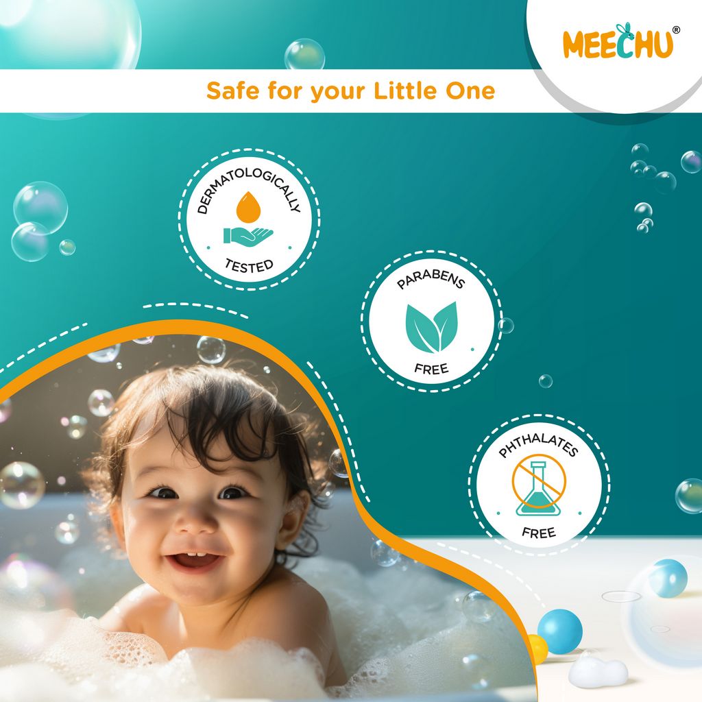 Meechu Gentle Baby Soap| pH Balanced |Parabens Free | Pthalates Free | Vitamin E| 75g - Meechu