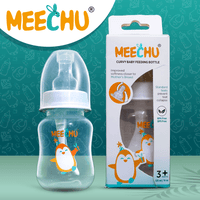 Meechu Baby Feeding Bottle With Anti - Colic Nipple 125ml (Pack of 1) | BPA & BPS Free - Meechu