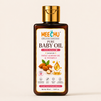 Meechu Baby After-Bath Oil | Sweet Almond Oil & Vitamin E | 100ml