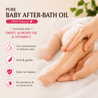 Meechu Baby After-Bath Oil | Sweet Almond Oil & Vitamin E | 100ml