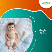 Meechu New Born Baby Diapers (3-5 kg)| Anti-rash | 3D Leak Guard | Magic Grip