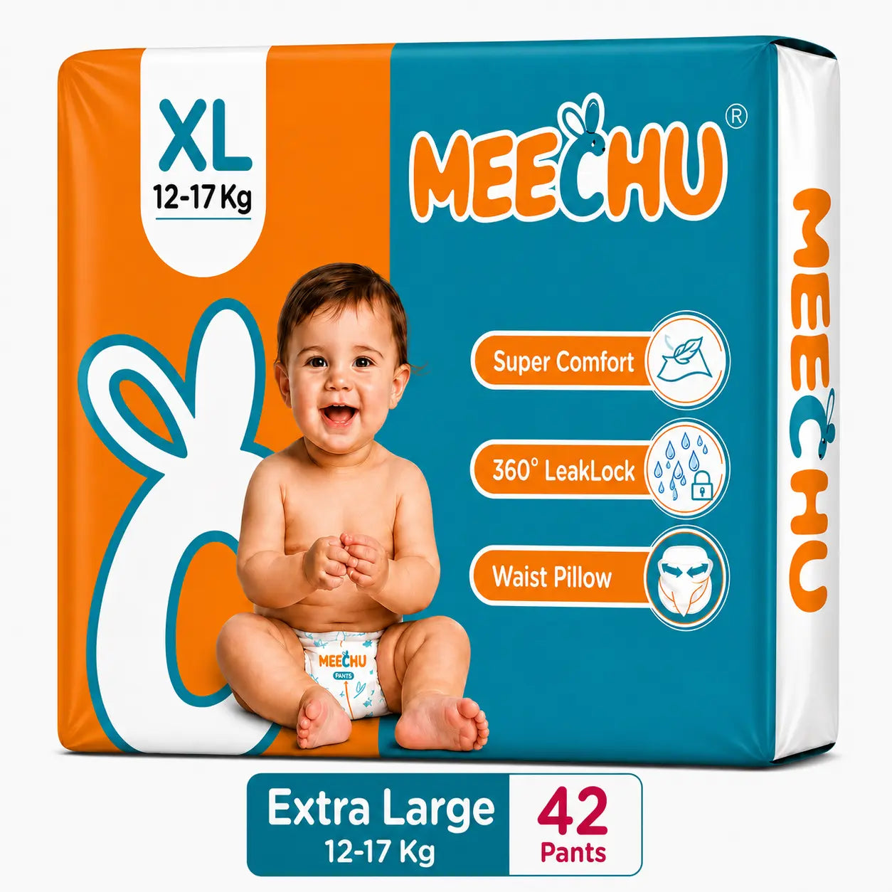 Meechu XL Pant Style Diapers (12-17Kgs)