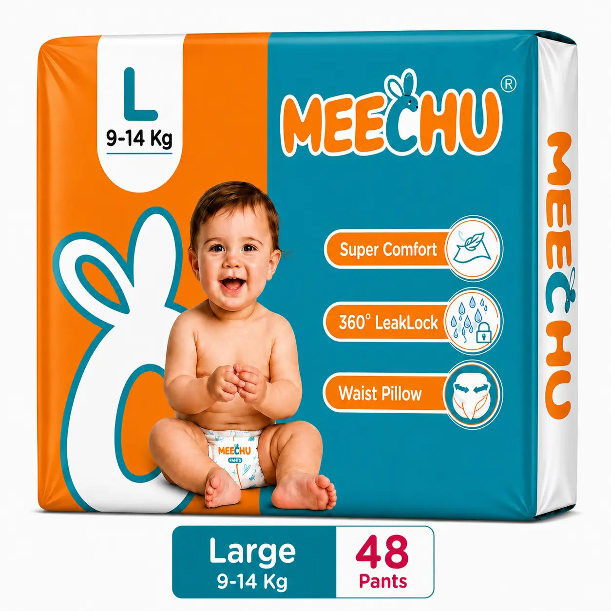 Meechu Large Pant Style Diapers (9-14Kgs)