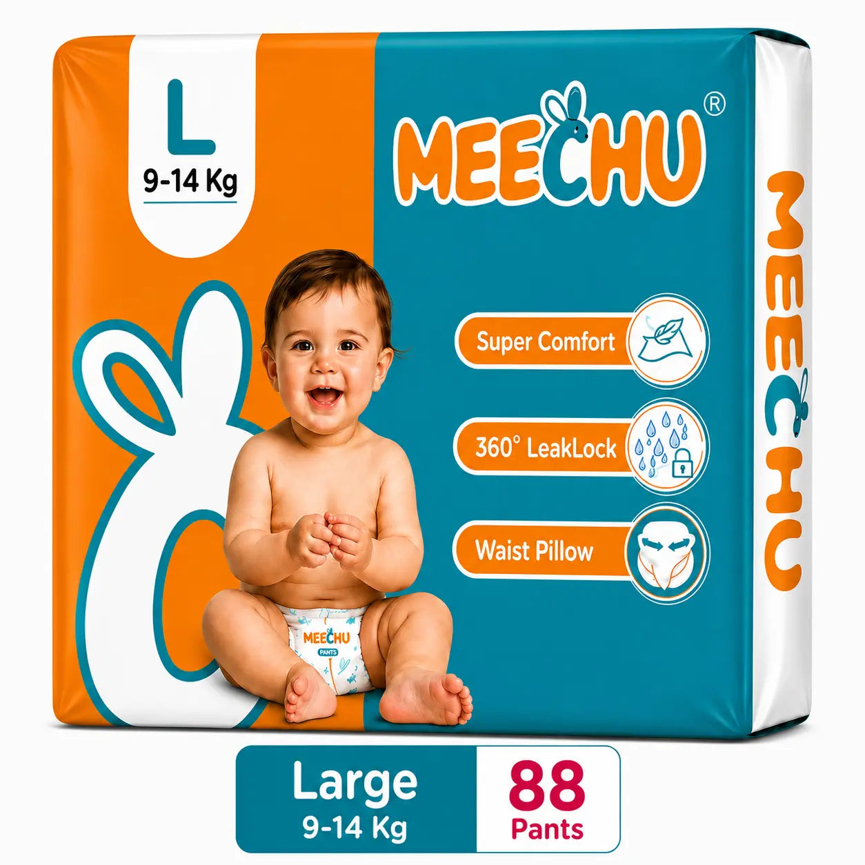 Meechu Large Pant Style Diapers (9-14Kgs)