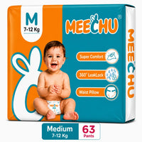 Meechu Medium Pant Style Diapers (7-12Kgs)