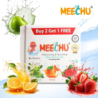 Meechu Baby Gel Bar | Green Apple, Orange, Strawberry | pH Balanced | 75gx3