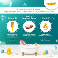 Meechu Gentle Baby Soap| pH Balanced |Parabens Free | Pthalates Free | Vitamin E| 75g - Meechu