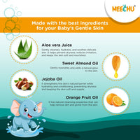 Meechu Baby Body Wash 200ml | Tear - free | Sulphate Free | pH Balanced - Meechu