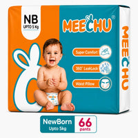 Meechu New Born Pant Style Diapers (Up to 5Kgs)