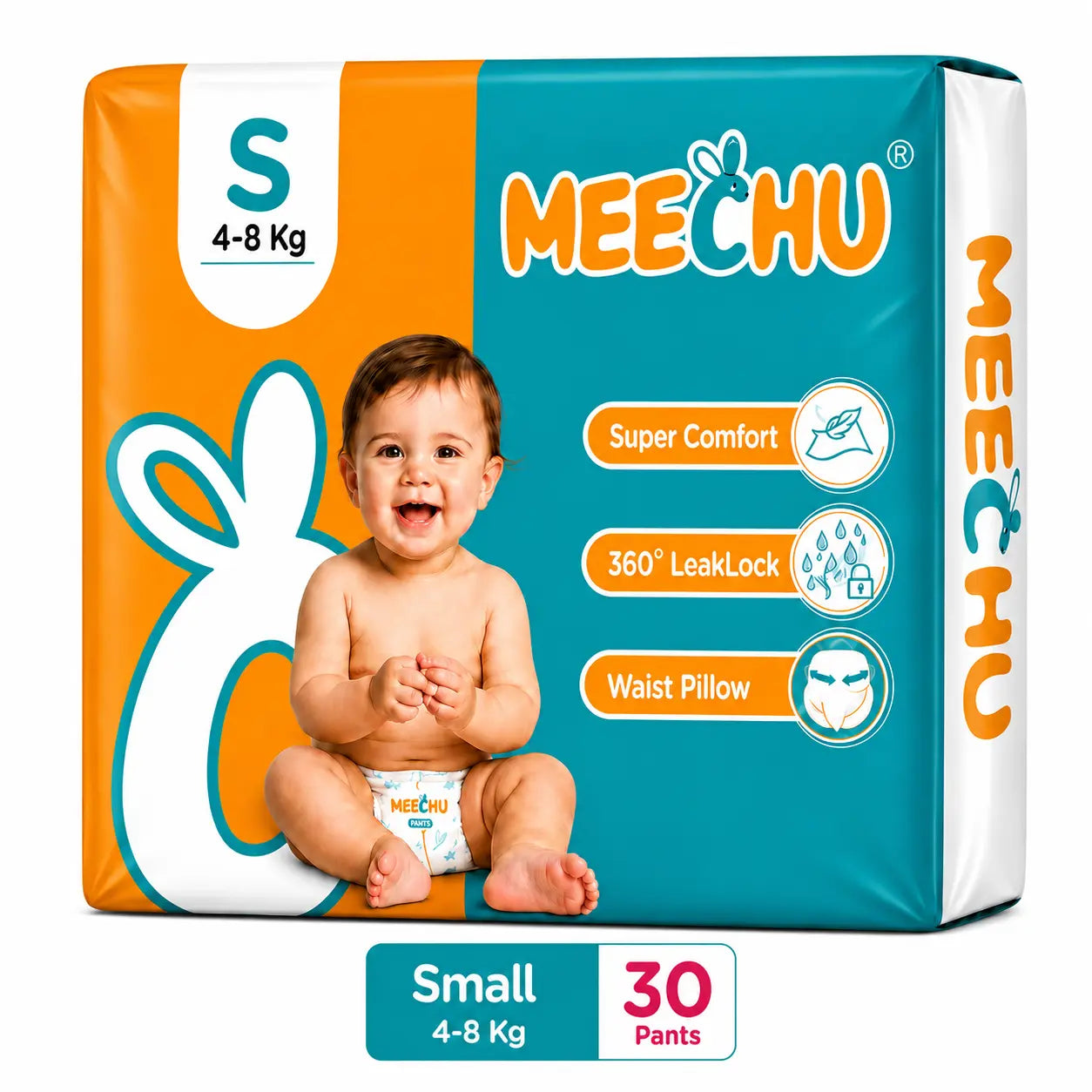 Meechu Small Pant Style Diapers (4-8Kgs)