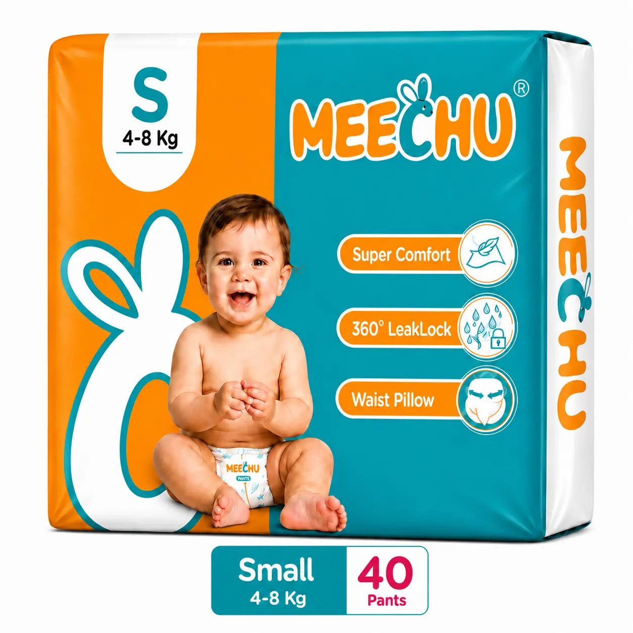 Meechu Small Pant Style Diapers (4-8Kgs)