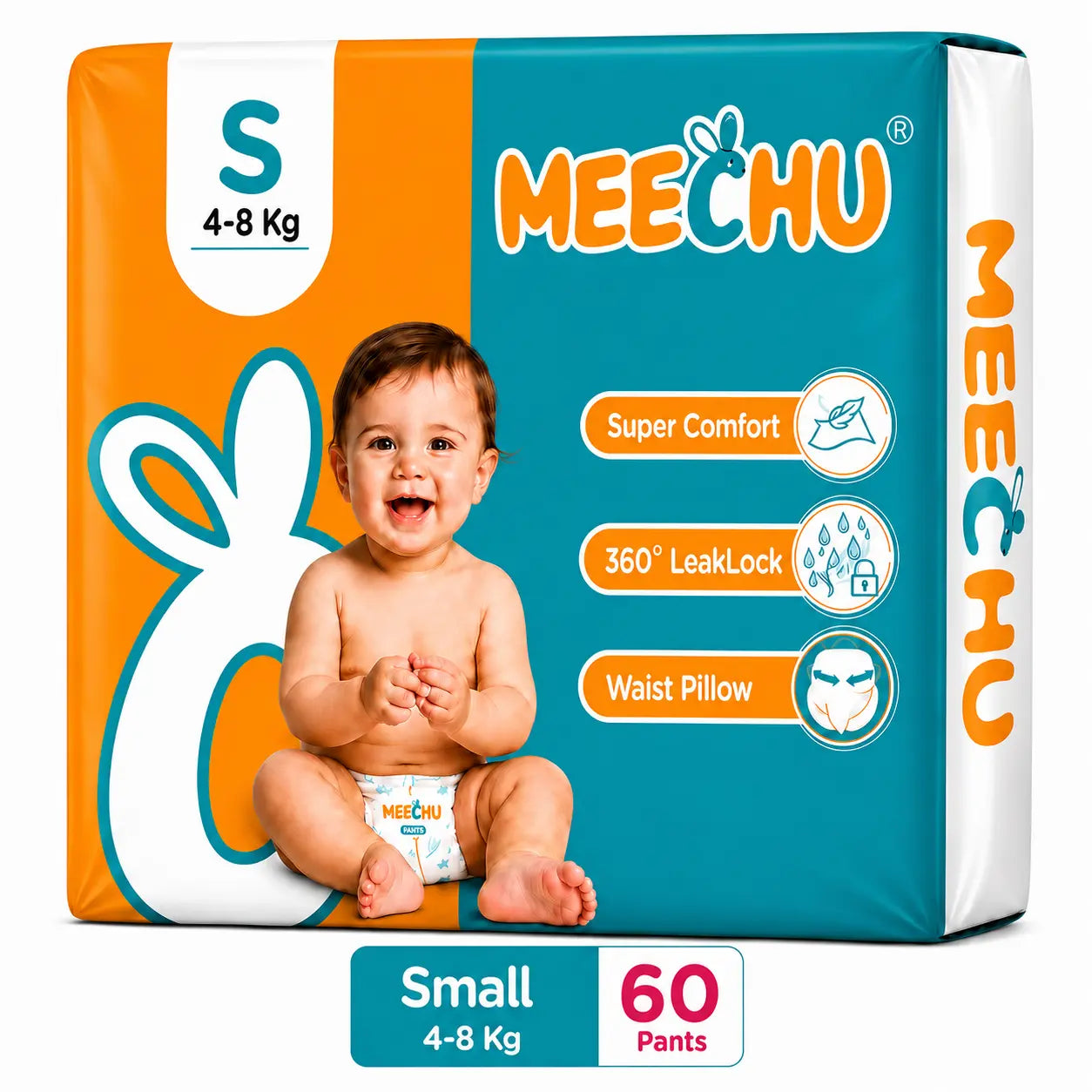 Meechu Small Pant Style Diapers (4-8Kgs)